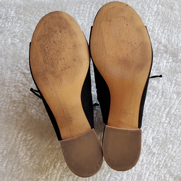 BP Decker Black Laser Cut Lace Up Sandals - Picture 11 of 15